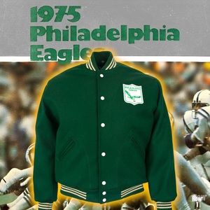 🆕 eBBeTs FieLD FLaNNeL Co. PHiLDLPHiA EaGLeS 🦅 1960 AuTHeNTiC JaCKeT 🧥